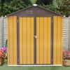 Shed 6' x 4' Outdoor Storage Shed Organizer, Garden Tool House for Backyard - as Pic