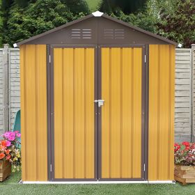 Shed 6' x 4' Outdoor Storage Shed Organizer, Garden Tool House for Backyard - as Pic