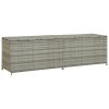 Patio Storage Box Poly Rattan 78.7"x19.6"x23.6" Gray - Grey