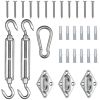 6 Inch Triangle Sun Shade Sail Hardware Kit - As Picture