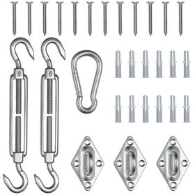 6 Inch Triangle Sun Shade Sail Hardware Kit - As Picture