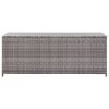 Patio Storage Box Gray 59.1"x19.7"x23.6" Poly Rattan - Grey