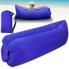 Inflatable Lounger Air Sofa Lazy Bed Sofa Portable Organizing Bag Water Resistant for Backyard Lakeside Beach Traveling Camping Picnics - Royal Blue