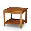 Longs Peak Eucalyptus 2-Shelf Side Table, Espresso - as Pic