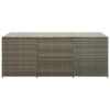 Patio Storage Box Poly Rattan 70.9"x35.4"x29.5" Gray - Grey
