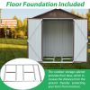 Shed 6' x 4' Outdoor Storage Shed Organizer, Garden Tool House for Backyard - as Pic