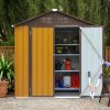 Shed 6' x 4' Outdoor Storage Shed Organizer, Garden Tool House for Backyard - as Pic