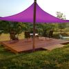 28' x 28' x 28' Triangle Sun Shade Sail/ Red Purple - As Picture