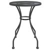Patio Table √ò23.6"x28.3" Expanded Metal Mesh Anthracite - Anthracite