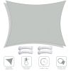 13'x10' Rectangle Sun Shade Sail/Cload Gray - As Picture