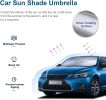57'' X 31'' Car Umbrella UV Reflecting Sun Shade Cover For Windshield Foldable Front Car Sunshade Umbrella - black