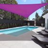 28' x 28' x 28' Triangle Sun Shade Sail/ Red Purple - As Picture