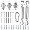 6 Inch Triangle Sun Shade Sail Hardware Kit - As Picture