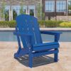 Folding Adirondack Chair Outdoor, Poly Lumber Weather Resistant Patio Chairs for Garden, Deck, Backyard, Lawn Furniture, Easy Maintenance & Classic Ad