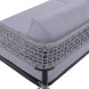 [Not allowed to sell to Wayfair]Light luxury style outdoor suit combination With 1 Love Sofa; 2 Single Sofa; 1 Coffee Table - Gray