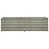 Patio Storage Box Poly Rattan 78.7"x19.6"x23.6" Gray - Grey