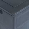 Patio Storage Box 84.5 gal Black - Black