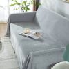 Chenille Couch Cover Universal Sofa Cover Sofa Slipcover for Pets Dogs Cats - Grey - 71 x118 in
