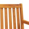 Patio Bench 59.1" Solid Acacia Wood - Brown