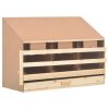 Chicken Laying Nest 3 Compartments 36.6"x15.7"x25.6" Solid Pine Wood - 170655