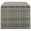 Patio Storage Box Poly Rattan 70.9"x35.4"x29.5" Gray - Grey