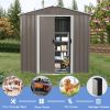8ft x 4ft Outdoor Metal Storage Shed - as Pic