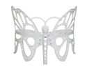 35 H x 46 W x 27 D Outdoor White Butterfly Bench, 400 lbs Weight Capacity, Weather Resistant - as Pic