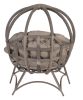 56 H x 45 W x 26 D Outdoor Beige Overland Cozy Ball Chair with Cushion - as Pic