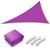 28' x 28' x 28' Triangle Sun Shade Sail/ Red Purple - As Picture