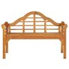 Patio Bench 49.2" Solid Wood Acacia - Brown