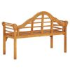 Patio Bench 49.2" Solid Wood Acacia - Brown
