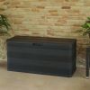 Patio Storage Box Black 46.1"x17.7"x22" - Black