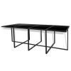 13 Piece Patio Dining Set with Cushions Poly Rattan Black - Black