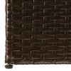 Patio Storage Box Brown 59"x39.4"x39.4" Poly Rattan - Brown