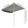 6.6x8.2FT Car Side Awning/Grey - US