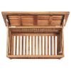 Patio Storage Box 35.4"x19.7"x22.8" Solid Teak Wood - Brown