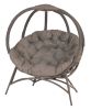 56 H x 45 W x 26 D Outdoor Beige Overland Cozy Ball Chair with Cushion - as Pic