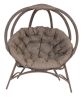 56 H x 45 W x 26 D Outdoor Beige Overland Cozy Ball Chair with Cushion - as Pic