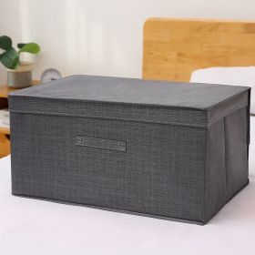 Fabric Foldable Storage Storage Box Toy Clothes Storage Bag (Option: Fluorescent gray-30L)