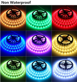 LED Light Strips Highlight 60 Light Beads Epoxy Waterproof Soft Strips (Option: IP65 warm white-15m)
