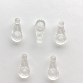 Glass Glass Mirror Buckle Cabinet Built-in Mirror Buckle Fixed Wardrobe Buckle (Option: Transparent500)