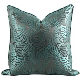 Green Wine Red Silver Grey PillowCase American Throw Pillow (Option: Dark green coffee-Pillowcase-50x50cm)