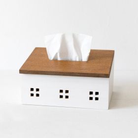 Desktop wifi router storage box shelf (Option: Log tissue box)