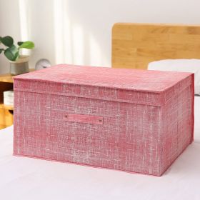 Fabric Foldable Storage Storage Box Toy Clothes Storage Bag (Option: Pink-30L)