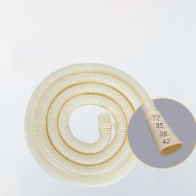 Tube Universal Wave Wheel Washing Machine Extension Hose (Option: 5m Beige with clamp)