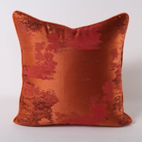 Dark Green Silver Green Sofa Pillow Cushion (Option: GoldDark Orange-Pillow-30X50cm)