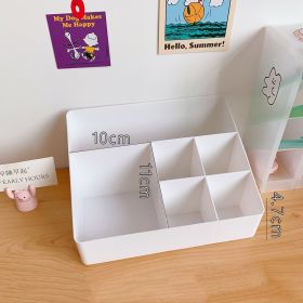 Organizing Box, Cotton Swabs, Cotton Socks, Storage (Option: Six compartment storage box)
